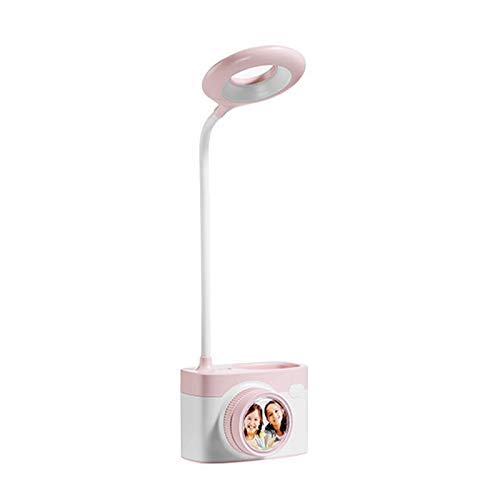 Lampa biurkowa Led ładowana na usb ściemnianie kontaktowe regulacja lampa stołowa dla dzieci dzieci czytanie nauka nocna sypialnia salon (różowy) LED