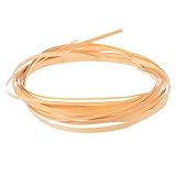 AKOOSY 4 Rollos Tiras Planas de Ratán Natural para Manualidades Tiras Decorativas de Bambú Kit de Reparación para Sillas y Muebles de Material para Arreglos y Artesanal