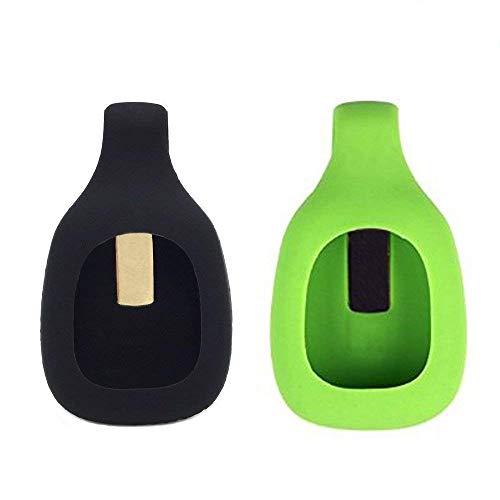 HWHMH 2pcs Replacement Clip for Fitbit Zip Only (No Tracker) (Black&Lime)