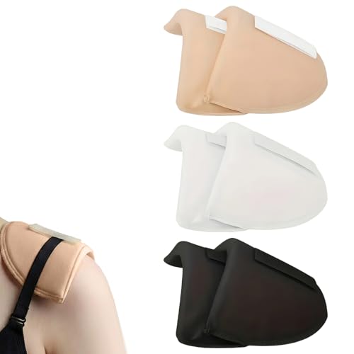 KUTKE 3 Pairs Shoulder Pads for Women Clothes Detachable Foam Shoulder Pads shoulder pads Anti Slip Breathable Sponge Shoulder Pads Shoulder Pads Self Adhesive for Women and Men