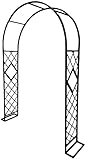 El arco del jardín está hecho de tubo cuadrado galvanizado de 20 mm engrosado, hecho de barniz para hornear, para prolongar la vida útil, mejorar la durabilidad, prevenir la oxidación, malla reforzada, súper resistente, resistente y duradero