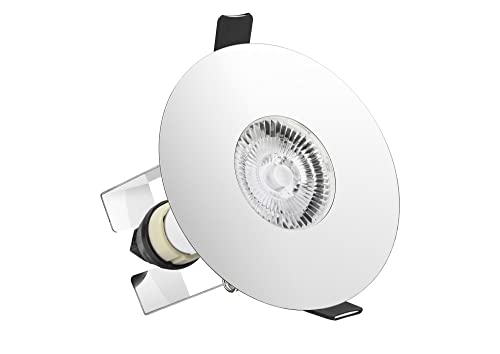 Integral Evofire Fire Rated GU10 Downlight Chrome with Insulation Cover 70-100mm Hole Size