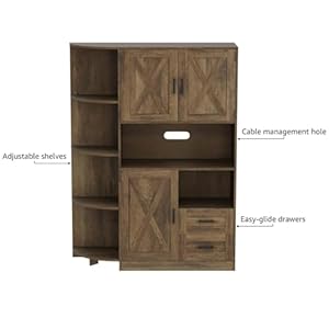 Hostack604farmhousekitchenpantrystoragecabinetfreestandinghutchwithdoorsshelvesbuffetsideboardwithmicrowavestandcoffeebarwithdrawerscupboardfordiningroomrusticbrown Urban Country Home Decor Hostack 604 farmhouse kitchen pantry storage cabinet freestanding hutch with doors shelves buffet sideboard with microwave stand coffee bar with drawers cupboard for dining room rustic brown urban country home decor