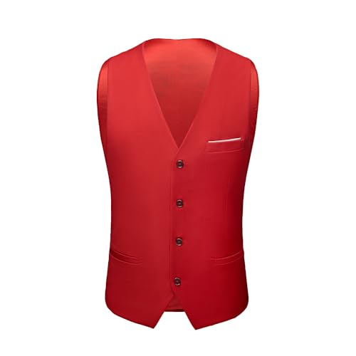 Gilet de costume homme col V à boutons pour tenue de smoking formelle
