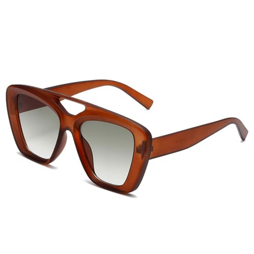 Lunettes de soleil œil de chat anti-UV400 à verres dégradés