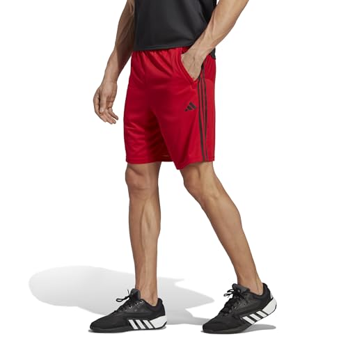 Image of adidas Tr-ES PIQ 3Sho Men Blue Training Shorts Size -