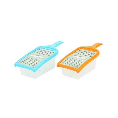 Hogar Y Mas Rallador Multiusos De Acero Inoxidable - Naranja
