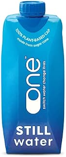 One Water | 18 Natural Still Spring Water Cartons | Sustainable and Recyclable Packaging | 500ml x 18 Pack