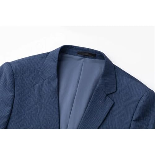 Men Loose Buttons Work Coat Spring Autumn Business Casual Blazer Formal Lapel Thicked Outwear3