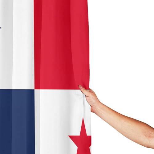 Rideau de douche polyester imprimé Panama avec 12 œillets - 5