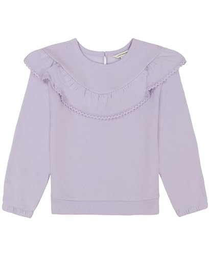 Lucky Brand Girls' Pullover Fleece Crew Neck Sweatshirt, Soft & Comfortable