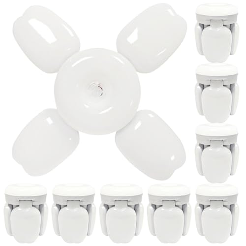 TTiiLoe 40W Garage Light with 4+1 Deformable Panels, 6000K Ultra Bright LED Ceiling Light Fixture, E26/E27 Screw-in Shop Lighting for Basement Attic Workshop Barn Warehouse, 9 Pack