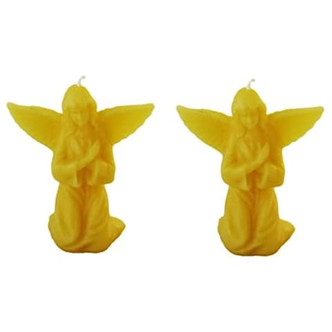 Candlestock Beeswax Christmas Angel Candle Set Cover