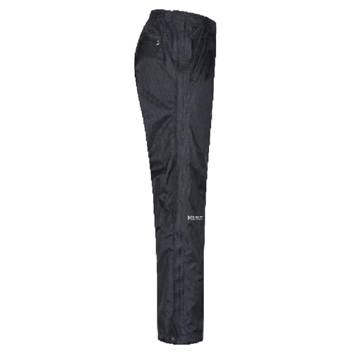 Marmot Herren PreCip Eco Full Zip Pant, wasserdichte Regenhose, Winddichte Wanderhose, atmungsaktive Regenkleidung zum Wandern und Trekking, Black, L