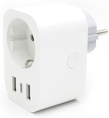 Energeeks - Enchufe WiFi Inteligente - Medidor de Consumo Integra...