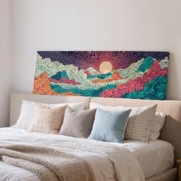 Cadre interieur avec grand tableau panoramique 45x135 cm pour habiller un mur