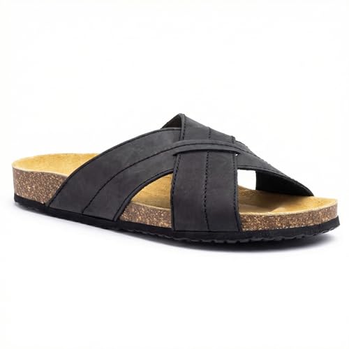 Sandalias de hombre en tiras cruzadas de calidad premium fabricadas en España