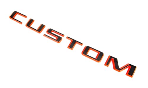 Image of 1x Custom Letters Emblems 3D Tailgate Decals Sticker Replacement for 2019-2020 Silverado Badge (Redline)