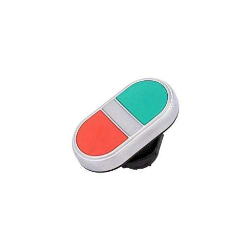 LPCBL7113 Switch double 1-position 22mm green/red bouton poussoir flat IP66