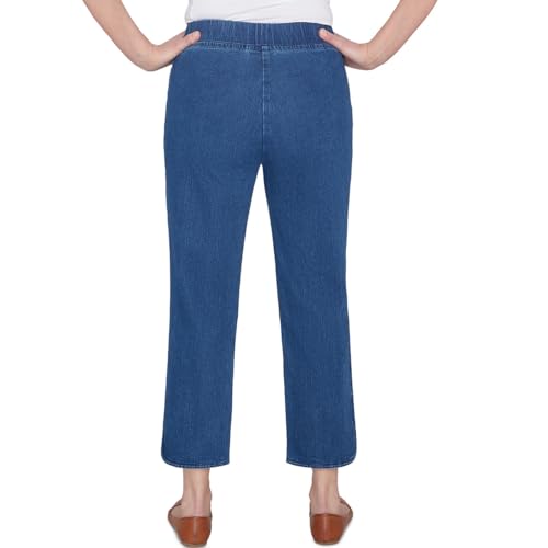 Alfred Dunner Scotsdale Women's Dazzling Hem Faux Fly Pant3