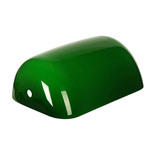 Newrays Remplacement Glass Bankers Couverture de l'abat-jour pour lampe de bureau (vert)
