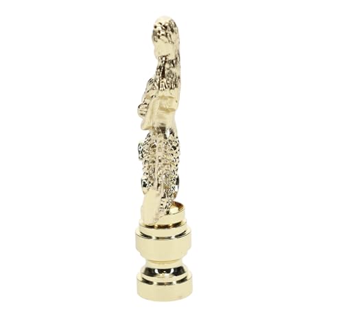 Image of B&P Lamp Mermaid Design, Solid Brass Finial, Brass Finish