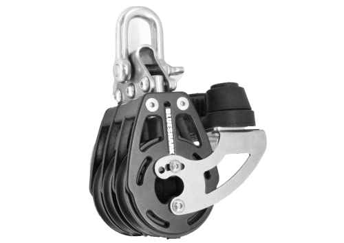 Blue Shark: 57mm Triple Fixed Adjustable Cam Aluminum Sailing Block Choose Quantity (1-Pack) 2319