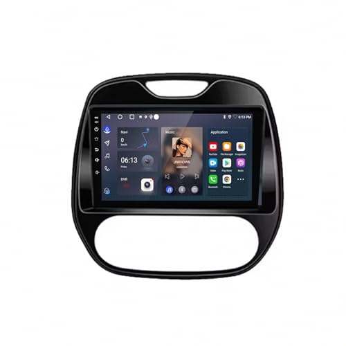Radio de coche Bluetooth con Carplay para Renault Captur 2013-2016 y espejo Mirror Link HD