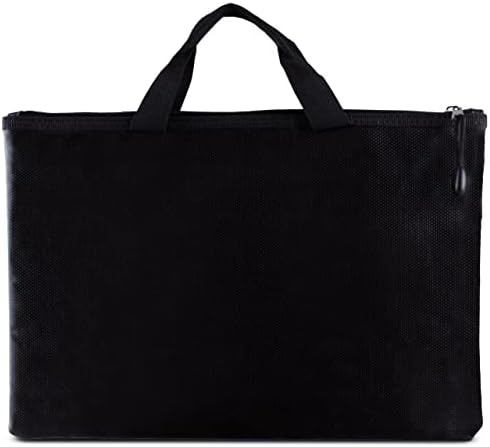 WILSTOCK Fireproof Document Bag - 13"x 9.4" - Freproof Waterproof Bag with Zipper, Money Bag, Safe Storage Pouch, Fire Safe Document Holder, Easy to Carry in an Emergency