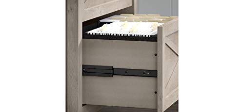 image for Bush Furniture Key West 2 Drawer Lateral File Cabinet in Washed Gray, 