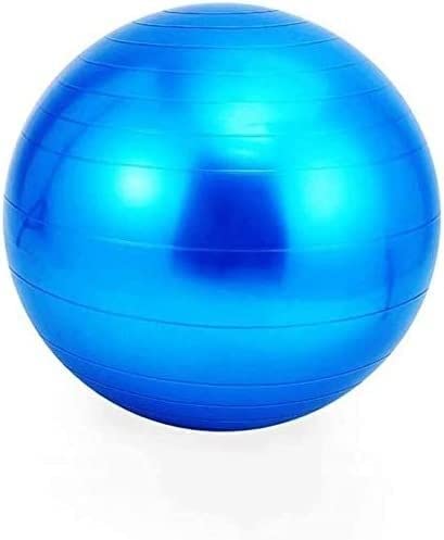 Pelota de yoga azul de 45 cm para pilates, entrenamiento de equilibrio y embarazo