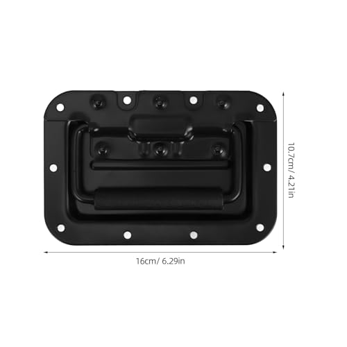 Asa de resorte para flight case con mango negro ergonómico de 8 mm 2