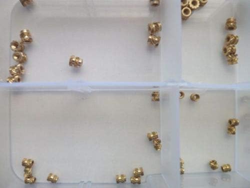 80pcs M1.6 M2 Melt Copper Nut embedded Injection Brass Oblique Knurled nuts