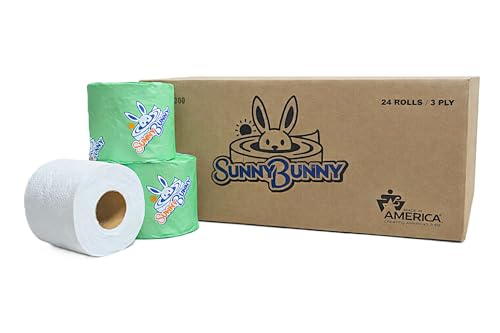 Sunny Bunny 3-ply 100% Bamboo Toilet Paper