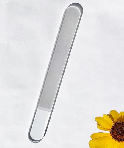 Glass Nail File with Case - Long Glass Nail Buffer for Shining Natural Nails and Smooth Natural Nail Edges, Nano Nail File (1, Count)