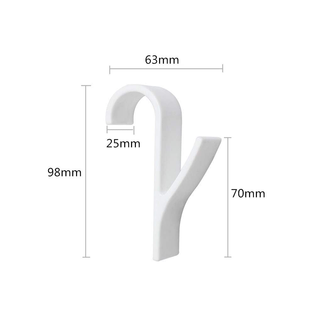 GSKQCRPR Heavy Duty Radiator Hooks 12 Pack Rustproof Bathroom Towel Hangers for Showers Robes & Coats - Image 2