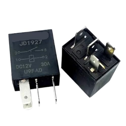Relais JD1927 DC12V 30A 4 broches pour circuit automobile, lot de 5 pièces