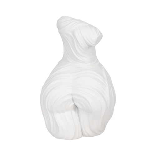 Estatua Decorativa Busto Griego de Resina Blanca 11" miniatura 6