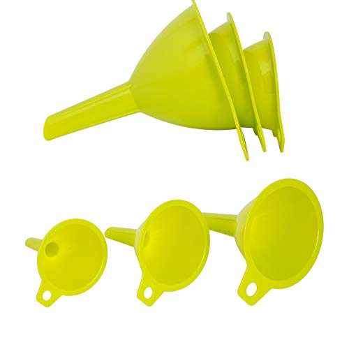 Embudos Plástico Cocina Ø 65/75 / 95 mm. (Set 3 Embudos)