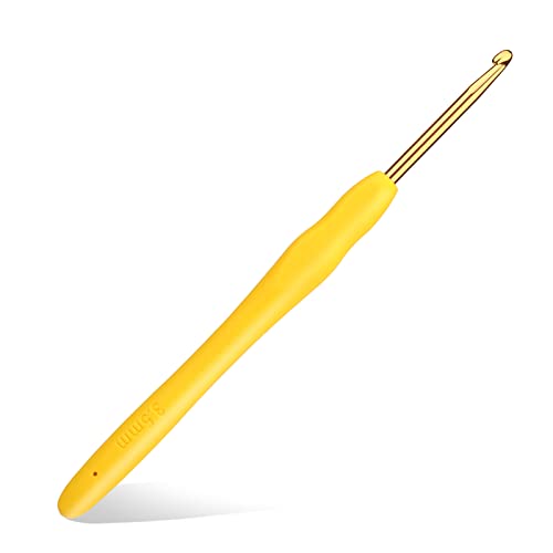 kgxulr 3.5 mm Crochet Hook, Aluminum Soft Grip...