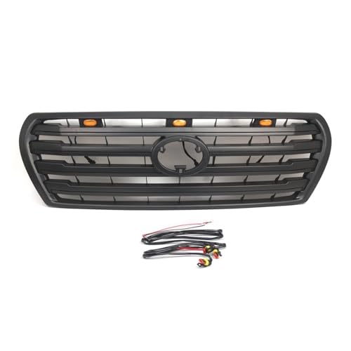 Grilles Avant Toyota Land Cruiser LC200 Calandre Noire pour Voyages Extérieurs et Raids
