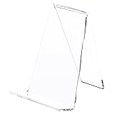 Plymor Clear Acrylic Book Easel with 1.125" Flat Ledge, 3.625" W x 4.25" D x 4.875" H