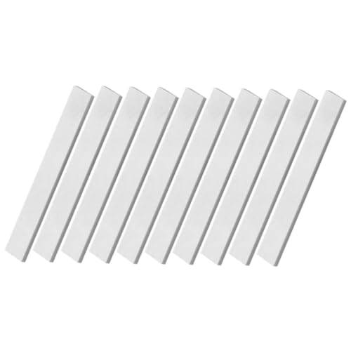 Levemolo Guitar Nut Blanks in Bone 10 Pieces Set Replacement for Acoustic and Classical Guitars Ergonomic Design