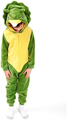 COSUSKET Kids Snug Fit Flannel Brown Bear Costume Animal Onesie P...