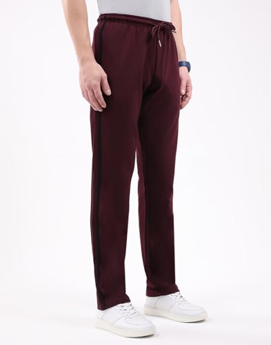 Image of Monte Carlo Men's Regular Fit Solid Track Pants | Drawstring Closure | Side Pocket Sports Lower | Comfortable & Stylish Lower for Men's