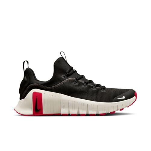 NIKE Free Metcon 6 Chaussures de Sport pour Homme, Black University Red Sail, 44.5 EU
