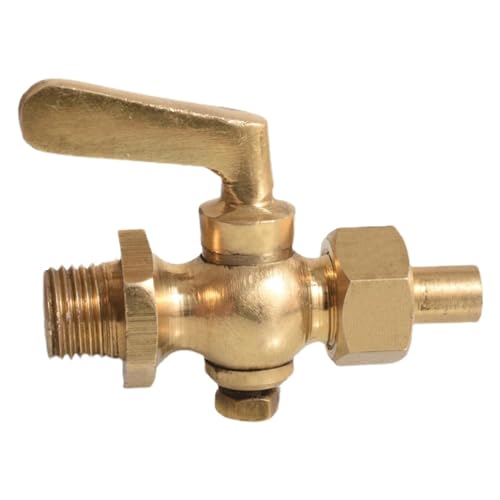 Válvula de interruptor fija de latón con rosca de 1/2" BSP recta 2