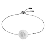 Stone Armory Bracelet for Clemson Tigers – Adjustable Corded Jewelry Featuring Tiger Paw – Fits Up to a 9-Inch Wrist - Ideal Gift for Alumni, Students, Fans & Graduates