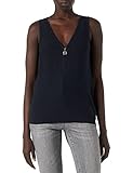 Camiseta sin mangas de malla con cuello en V