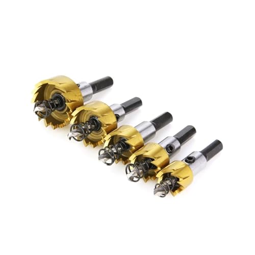 Set de 5 brocas de sierra hueca para madera y metal miniatura 3